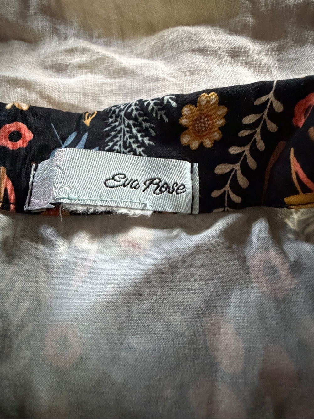Eva Rose Floral and Mushroom Cotton Dress - Picture 3 of 3